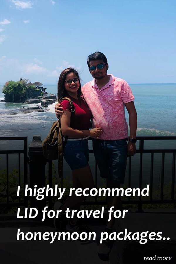 bali honeymoon tour experience with LiDtravel